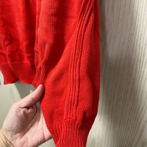 Vintage Franco Valerie Size S Women’s Red Cotton Pullover Sweater - Picture 11 of 11